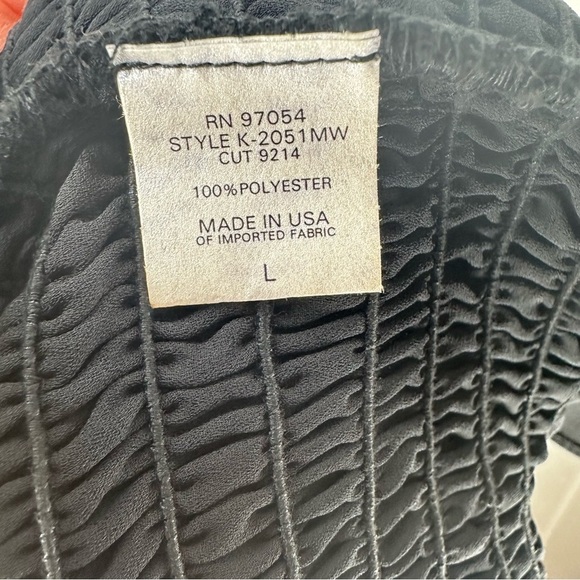 NWT Krisa Revolve Smocked Tank Mini Dress Black Size Large - Picture 7 of 8